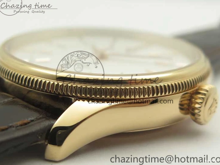 MiroTime 0123 Cellini Time 50509 RG MKF Best Edition White Dial Sticks Marker on Brown Leather Strap A3132 V SoftTouch 3405